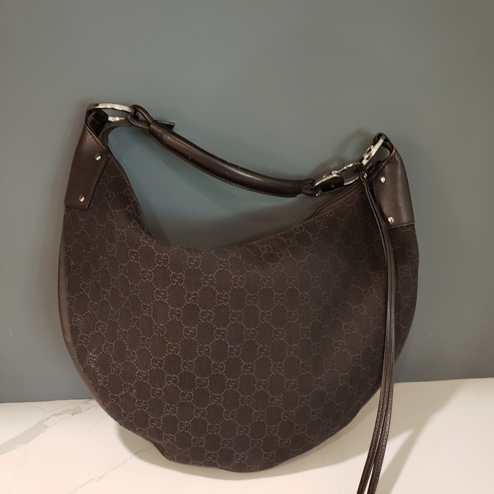 Authentic Gucci Monogram Hobo Bag